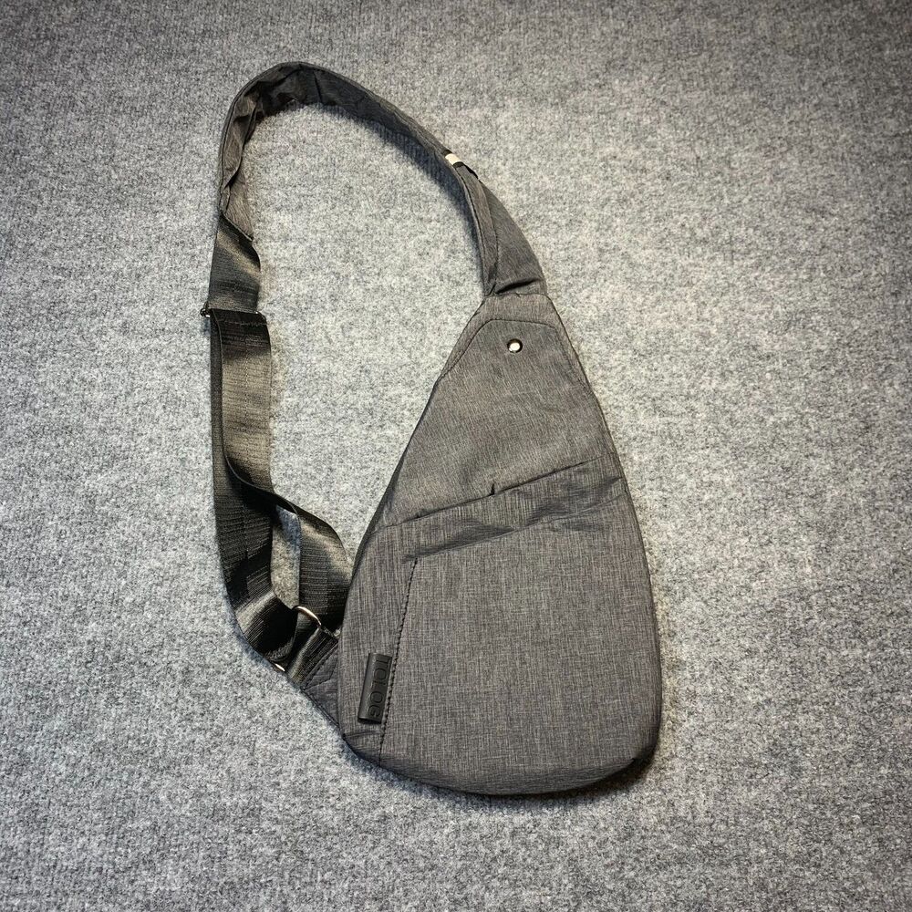 Sling Bag Anti-Thief Crossbody Personal Pocket Bag Lightweight grey